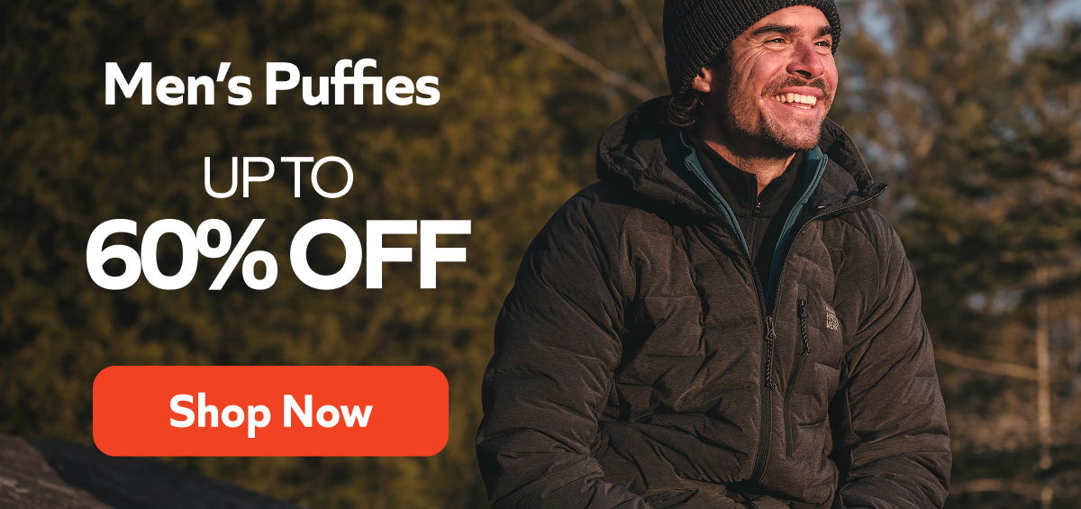 Men's Puffies- Up to 60% off. Shop Now!