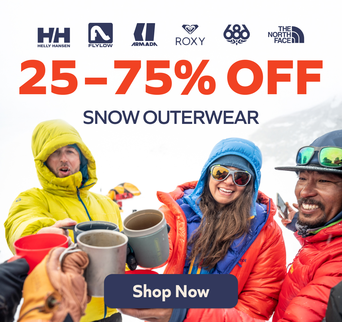 25-75% off- Snow outerwear. Shop Now!
