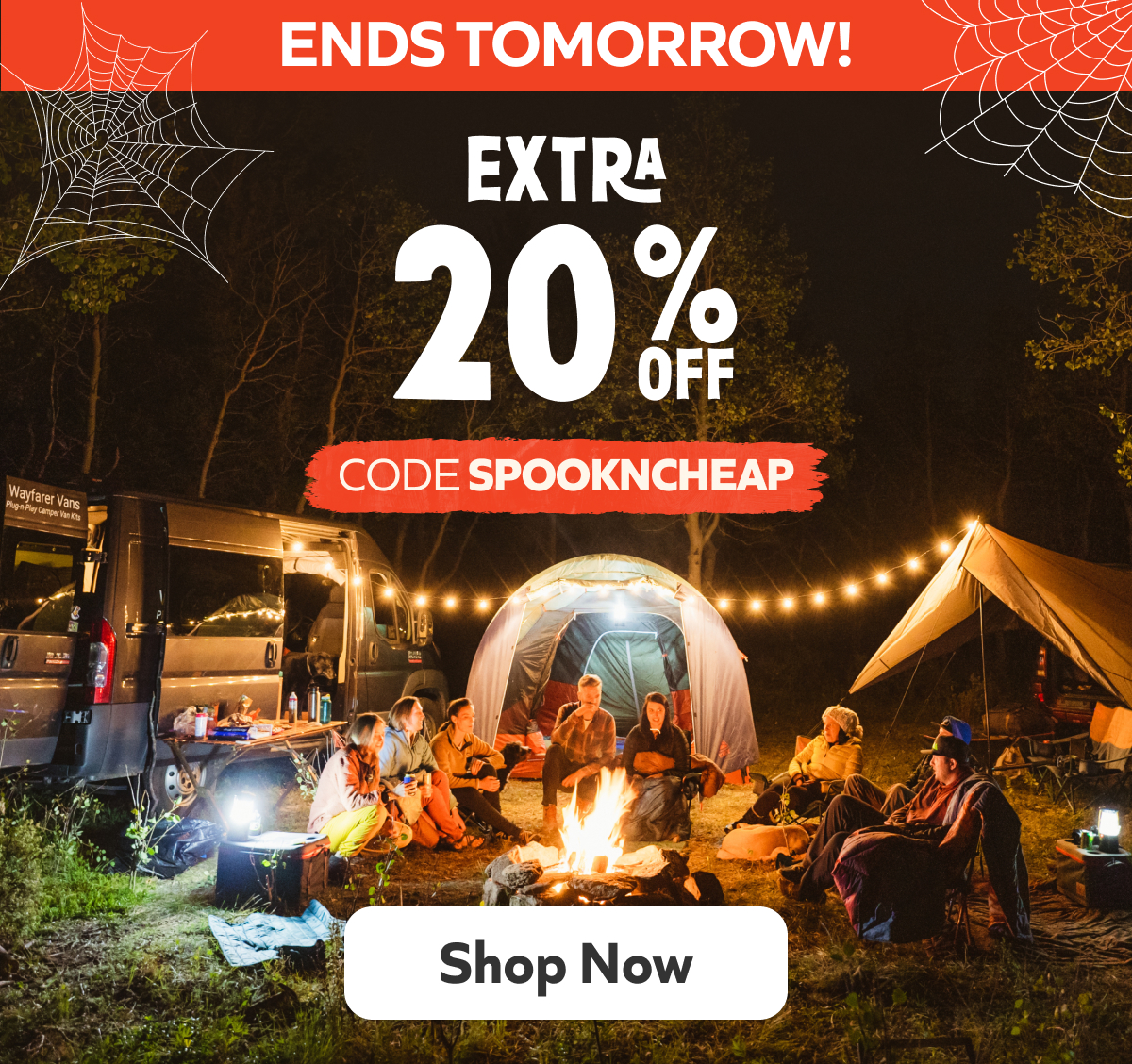 Ends Tomorrow! Extra 20% off. Code: SPOOKINCHEAP. Shop Now!