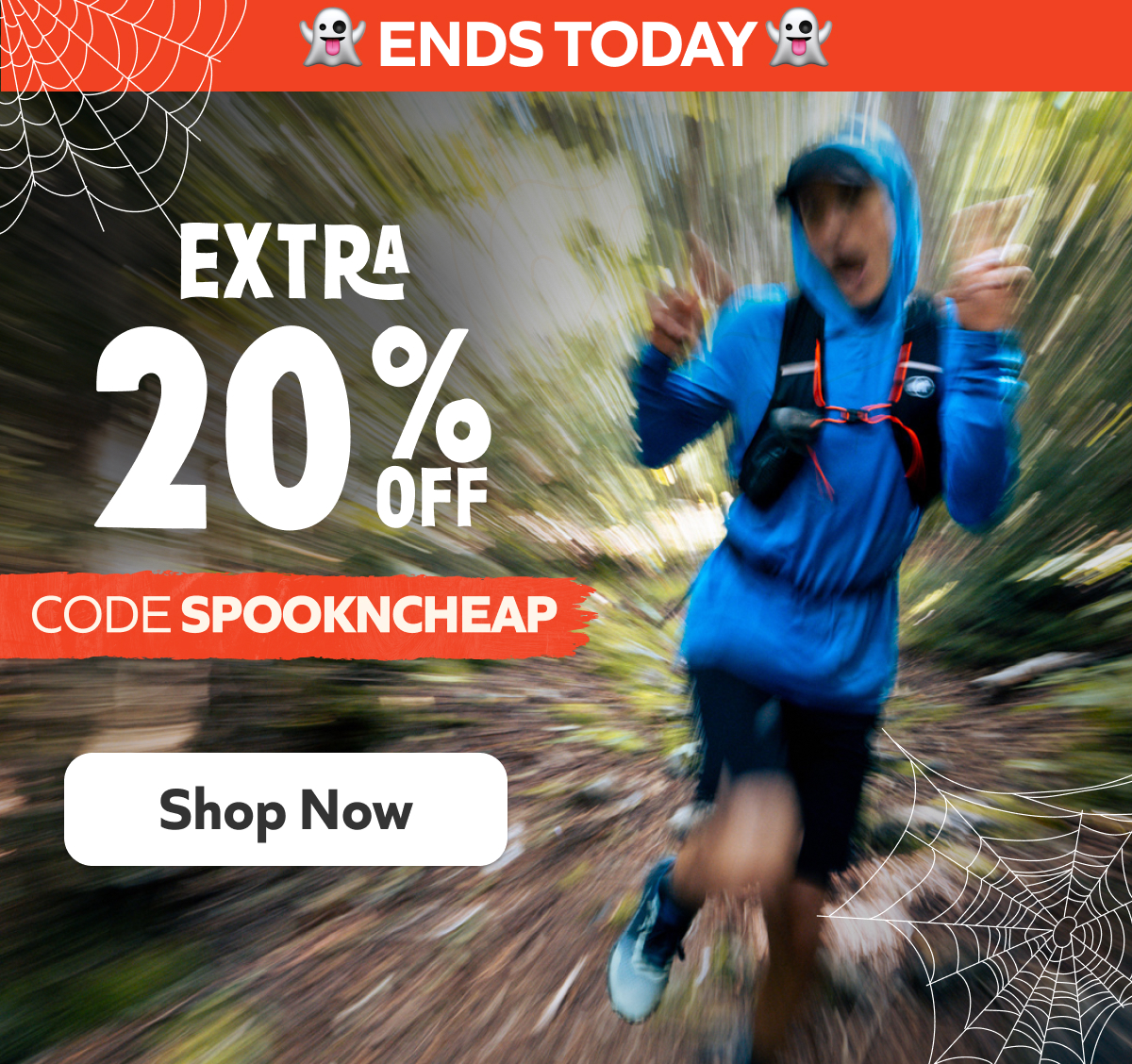Ends Today! Extra 20% off. Code: SPOOKINCHEAP. Shop Now!