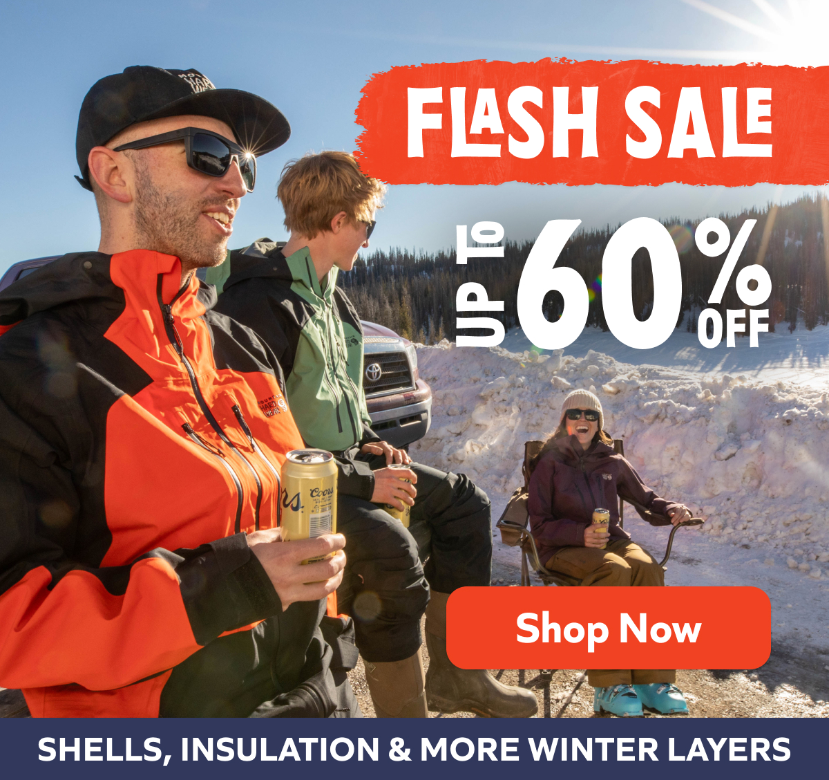 Flash Sale - Up to 60% off: Shells, insulation & more winter layers. Shop Now!