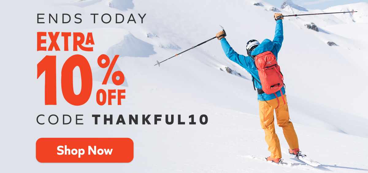 Ends today! Extra 10% off: code THANKFUL10. Shop Now!