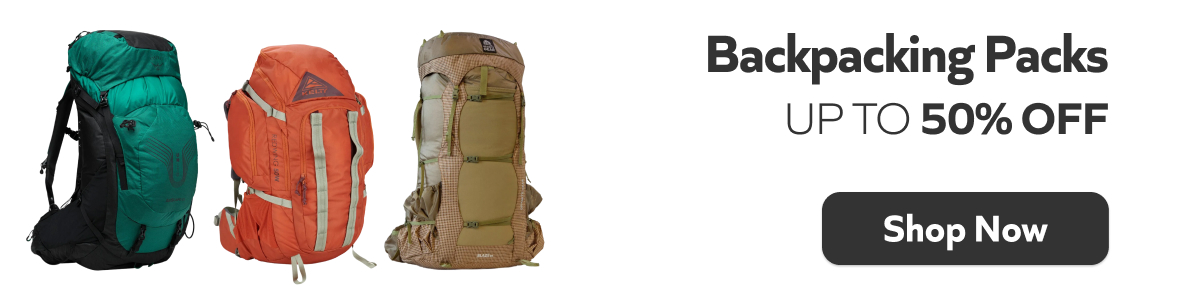 Backpacking Packs- Up to 50% off. Shop Now!