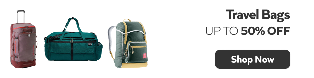 Travel Bags- Up to 50% off. Shop Now!