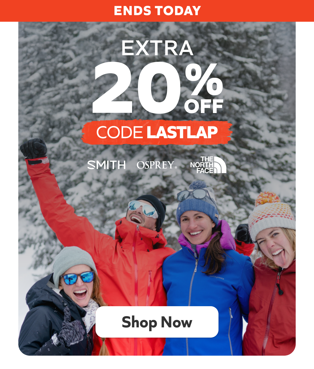Ends Today: Take an extra 20% off with code LASTLAP. Shop Now!