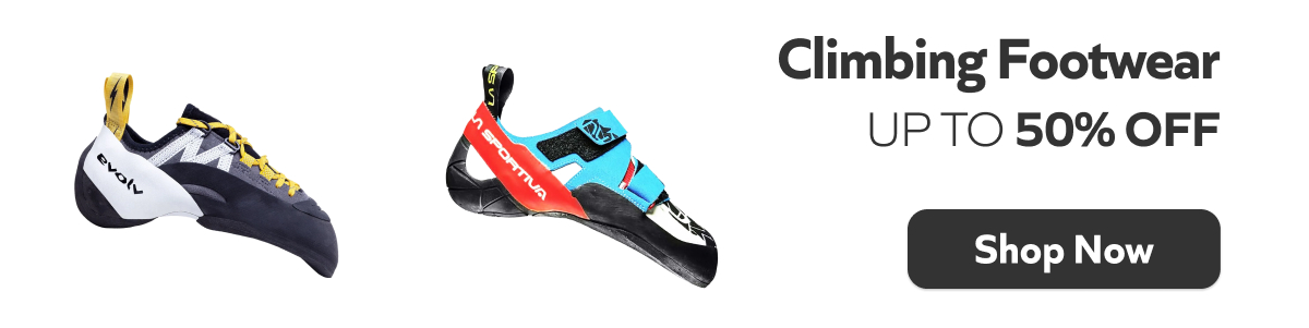 Climbing Footwear - Up to 50% off. Shop Now!