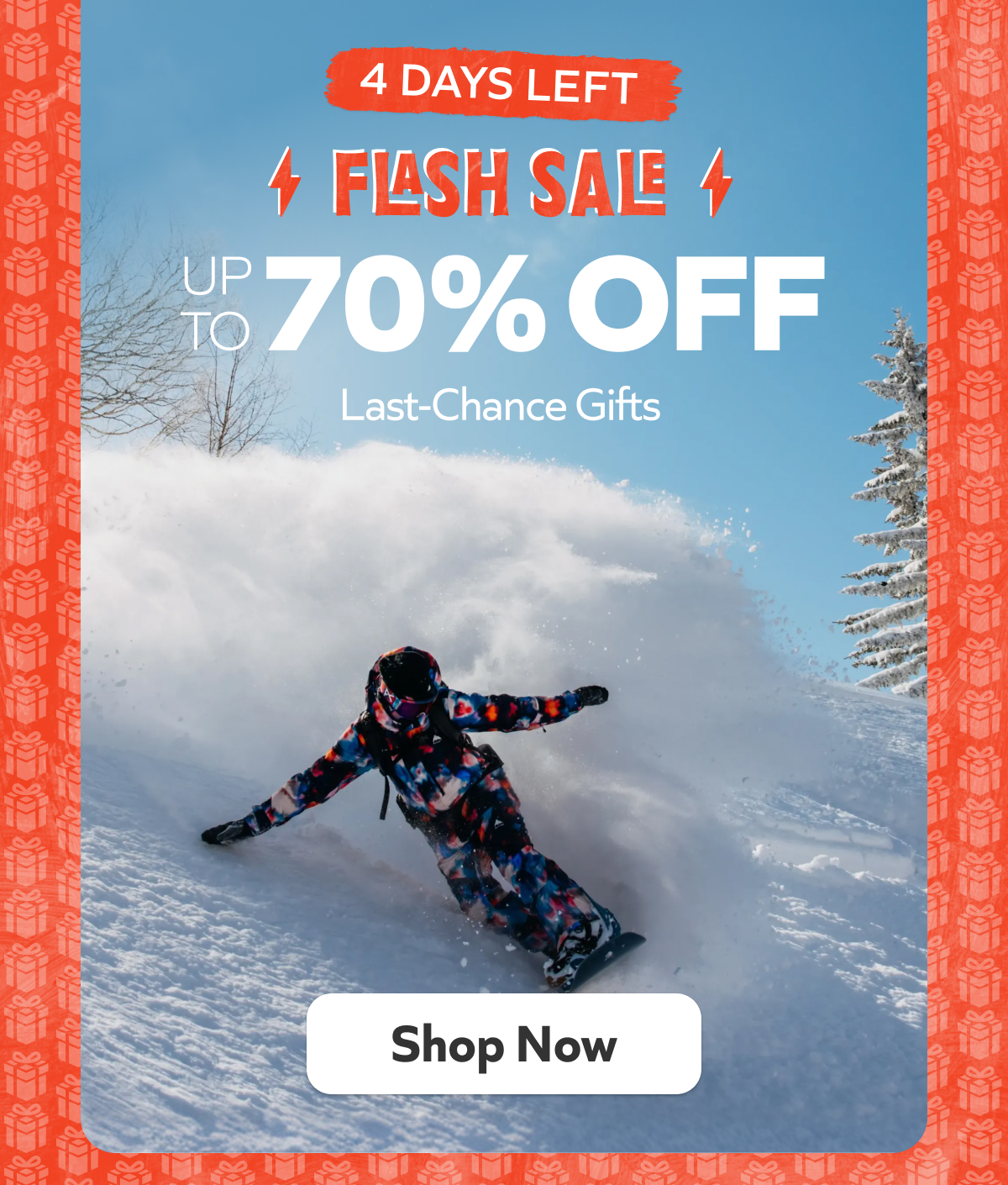 4 days left—save up to 70% on last‑chance gift finds before the flash sale ends. Don’t miss these deals. Shop now!