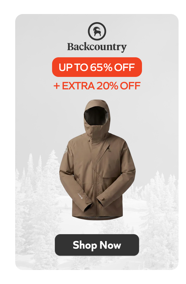 Backcountry - Up to 65% off + extra 20% off. Shop Now!