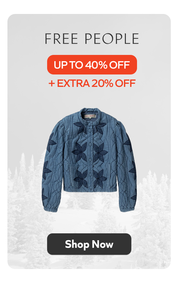 Free People - Up to 40% off + extra 40% off. Shop Now!