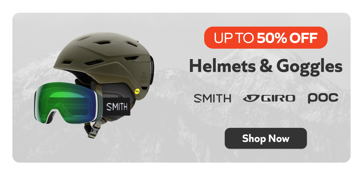 Up to 50% off Helmets & Goggles - Shop Now