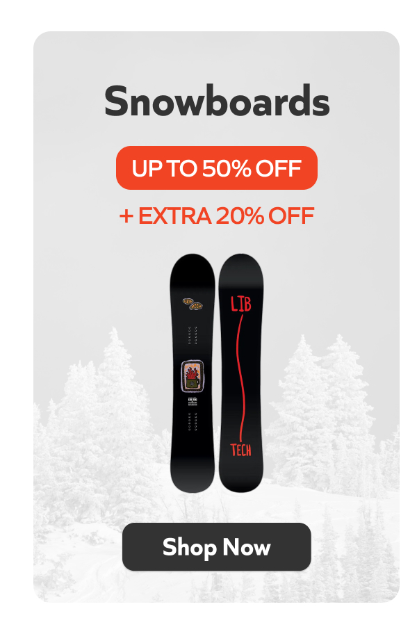 Up to 50% Off Snowboards + Extra 20% Off - Shop Now