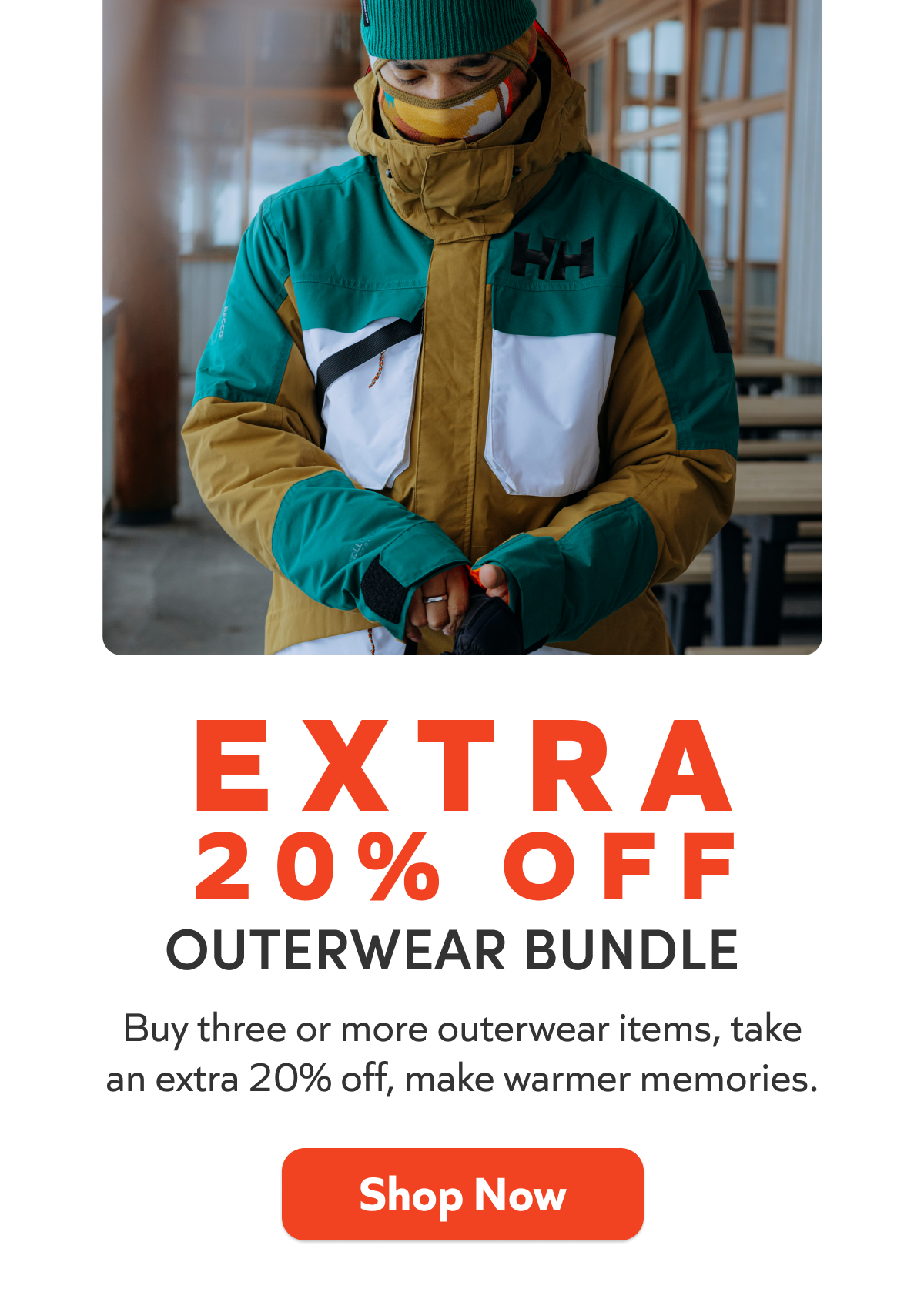 Extra 20 off- Outerwear Bundle. Shop Now!