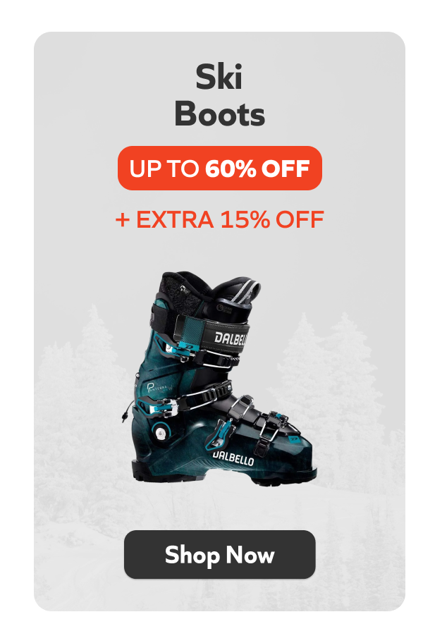 Ski Boots - Up to 60% off + extra 15% off. Shop Now!