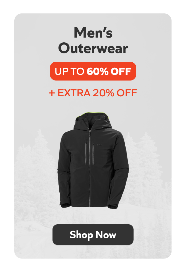 Men's outerwear - Up to 60% off + extra 20% off. Shop Now!