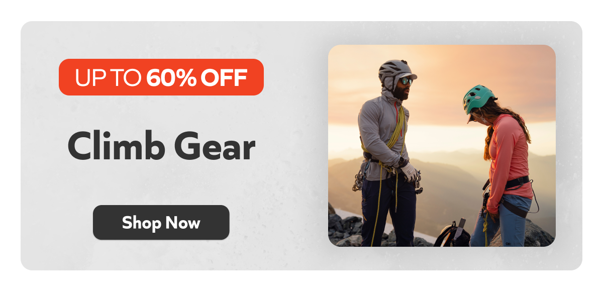 Climb Gear- up to 60% off. Shop now!