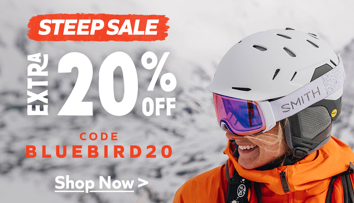 Steep sale. Extra 20% off - code bluebird20. Shop Now!