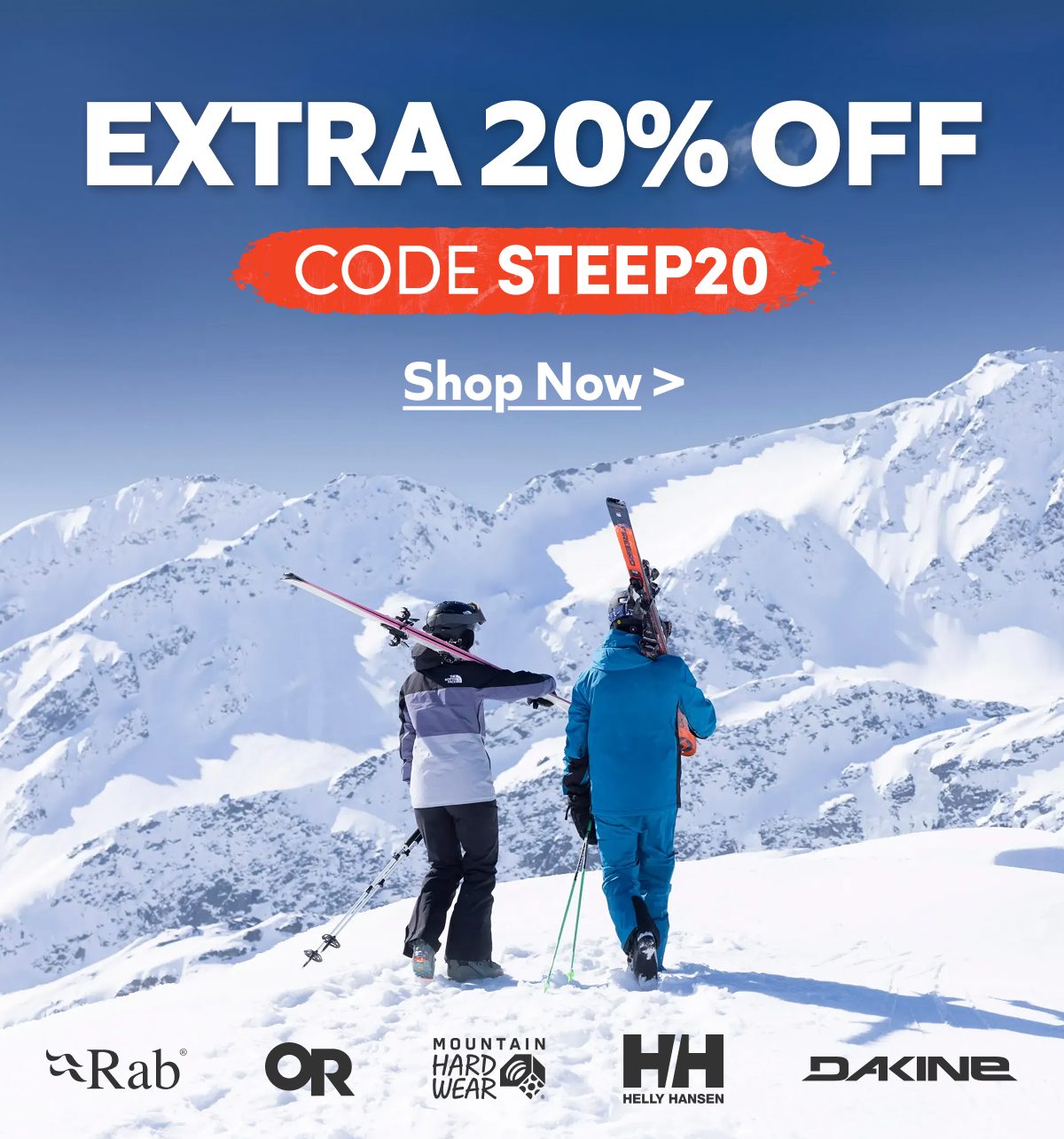 Extra 20% off. Code Steep 20. Shop Now!
