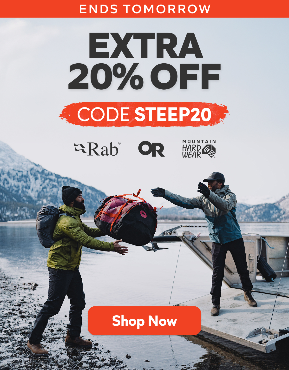 Ends Tomorrow: Extra 20% off. Code Steep 20. Shop Now!
