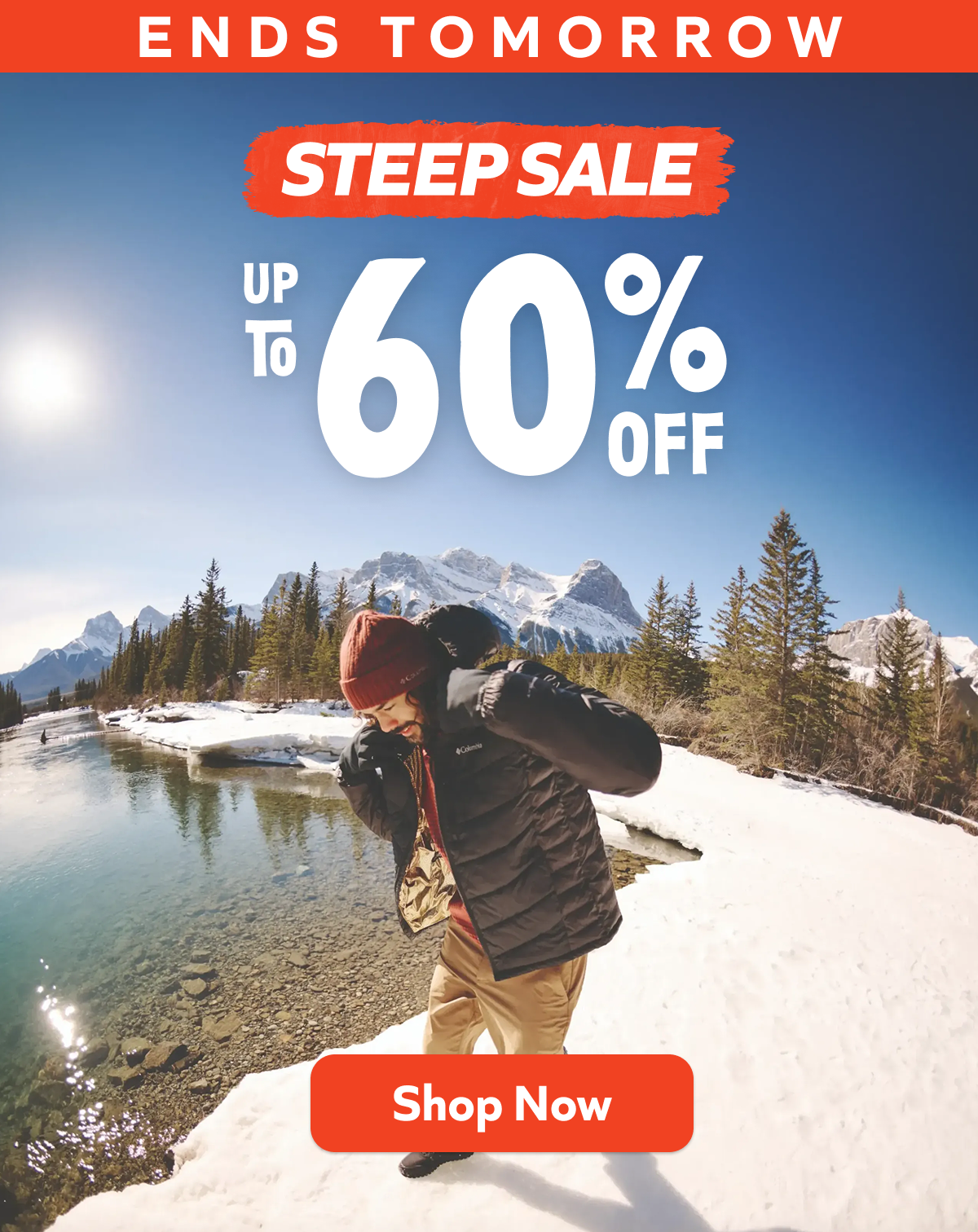 Ends Tomorrow! Steep Sale - Up to 60% off. Shop Now!