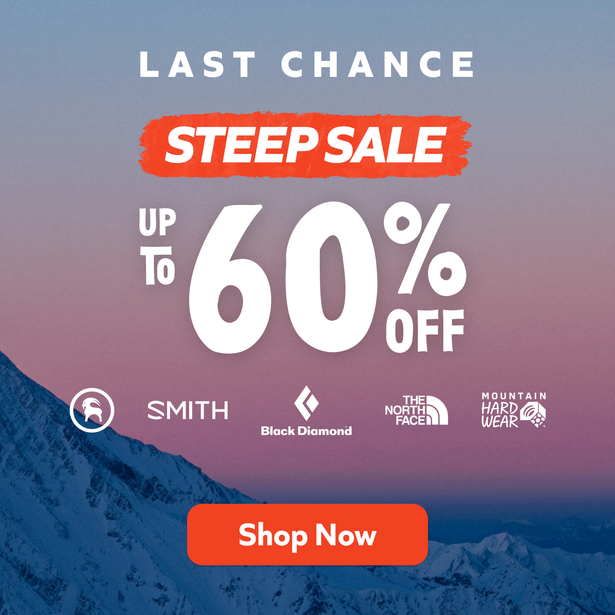 Last Chance! Steep Sale - Up to 60% off. Shop Now!