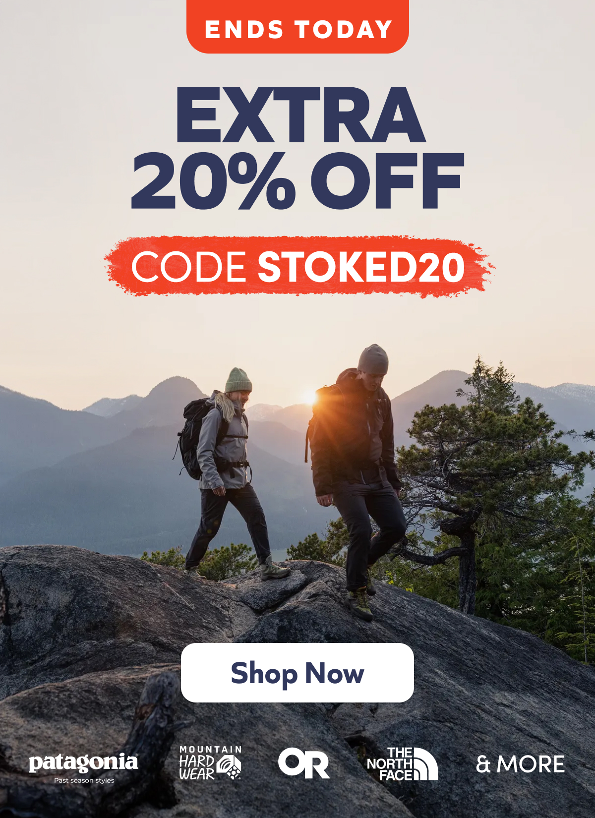 Ends Tomorrow! Extra 20% off. Code STOKED20. Shop Now!