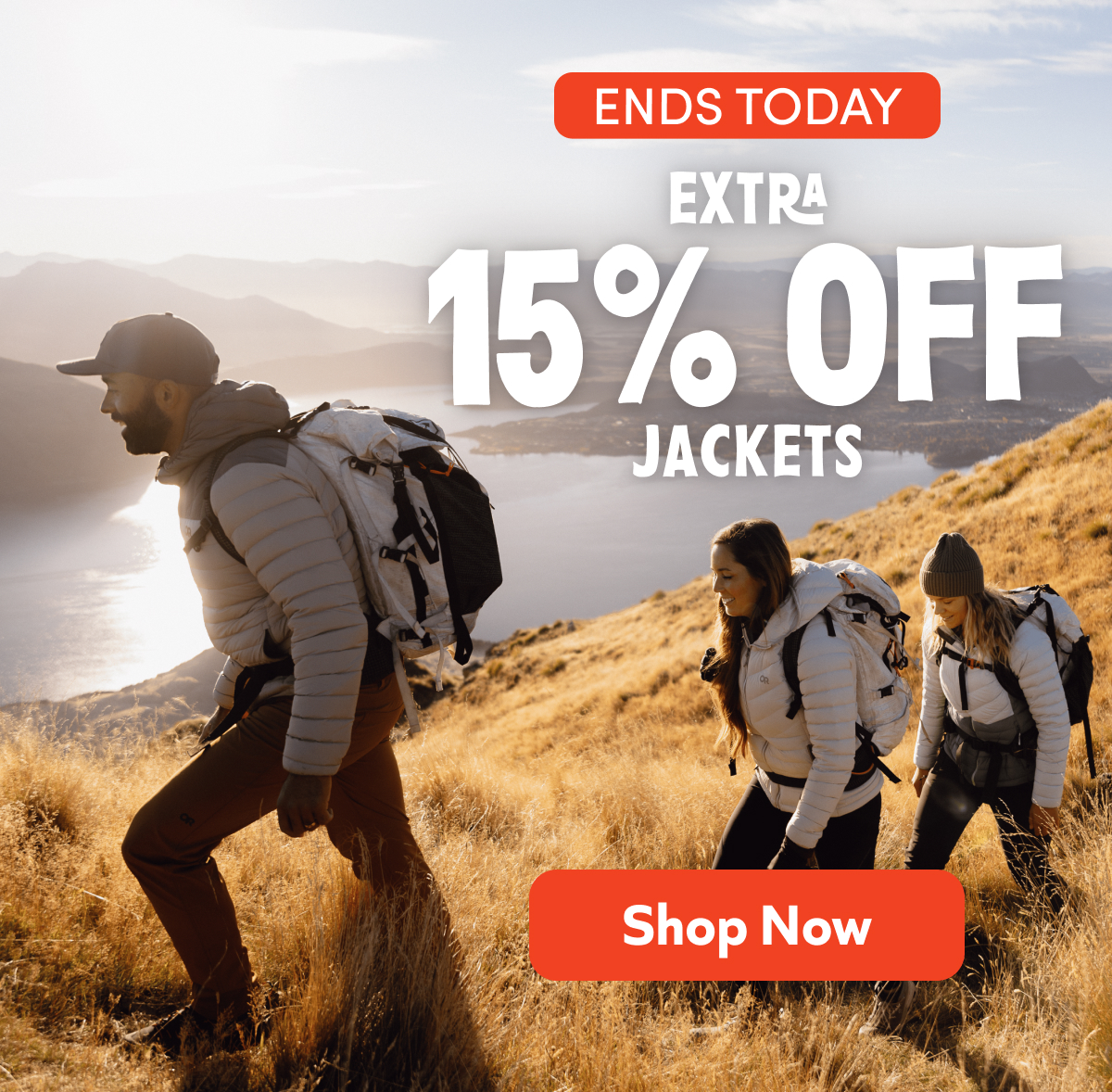 Ends Today: extra 15% off Jackets. Shop now!