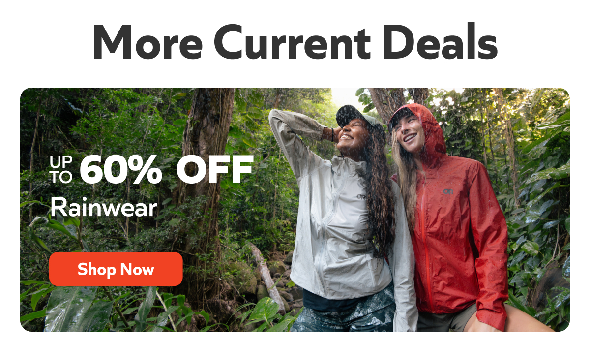 Up To 50% Off Rainwear