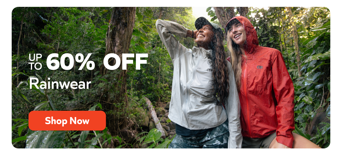 Up to 60% off. Rainwear. Shop now!