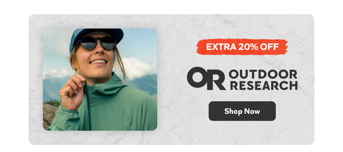 Extra 20% Off Outdoor Research — Shop Now