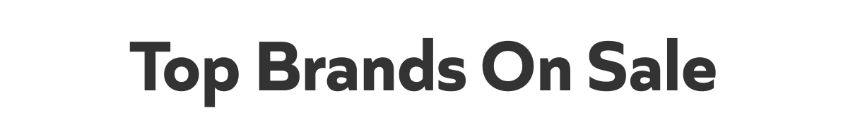 Top Brands On Sale