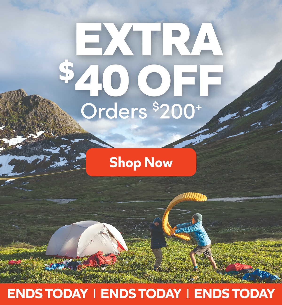 Extra $40 Off Orders $200+. Ends Today — Shop Now!