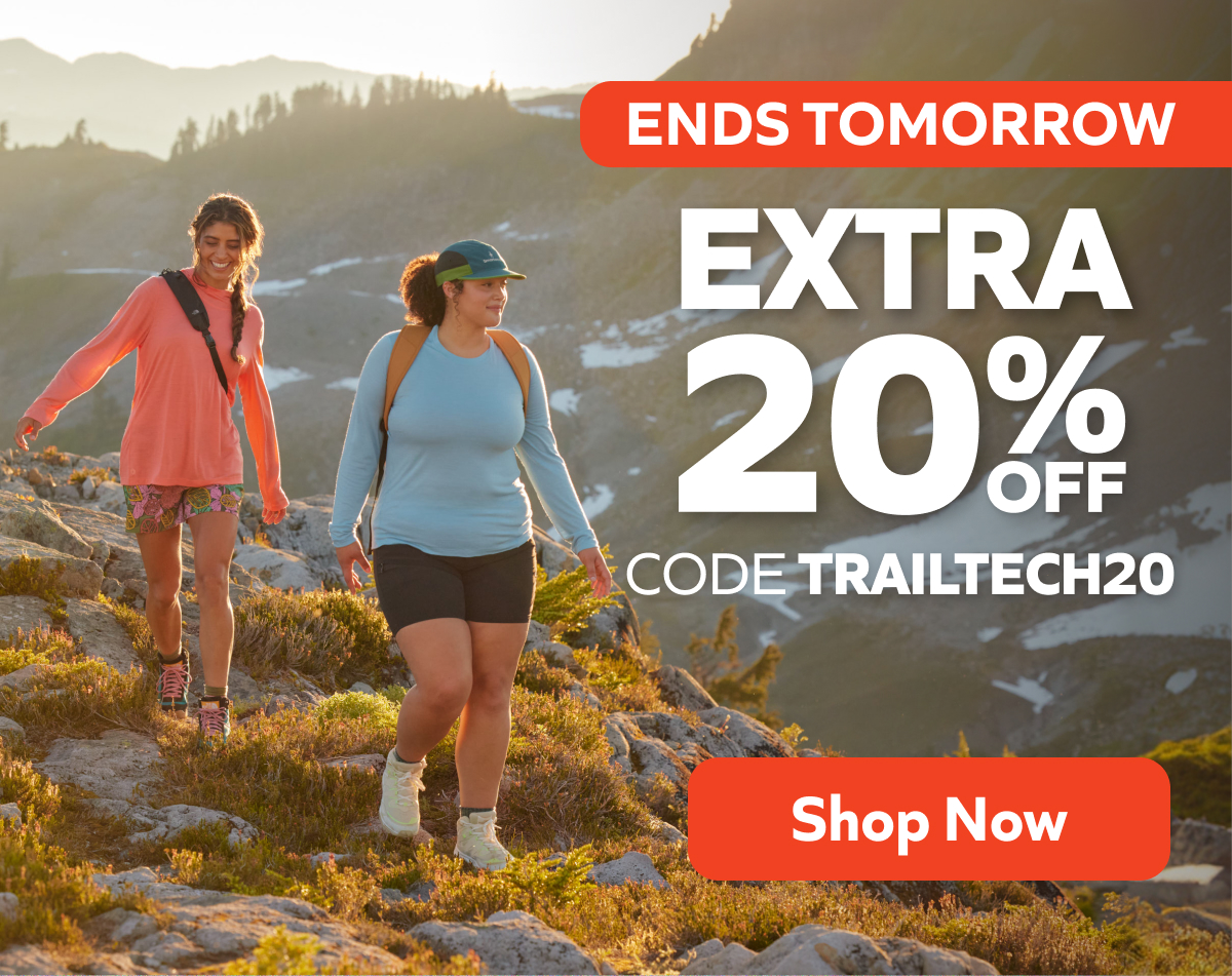 Ends Tomorrow: Extra 20% Off. Use code TRAILTECH20 at checkout. Shop Now!