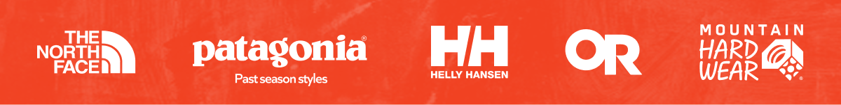 The North Face | Patagonia Past Season Styles | Helly Hansen | Outdoor Research | Mountain Hardwear