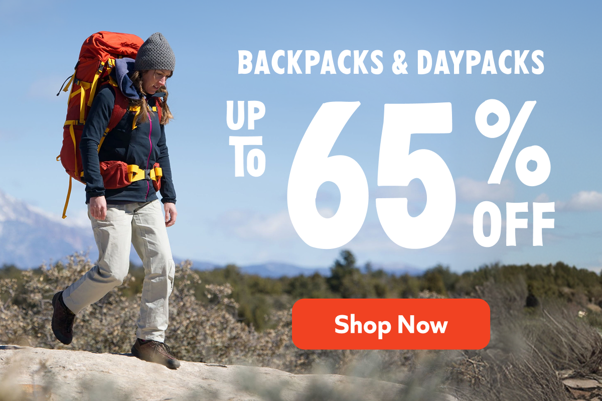 Backpacks & Daypacks Up to 65% Off. Grab your pack before the deal's gone. Shop Now