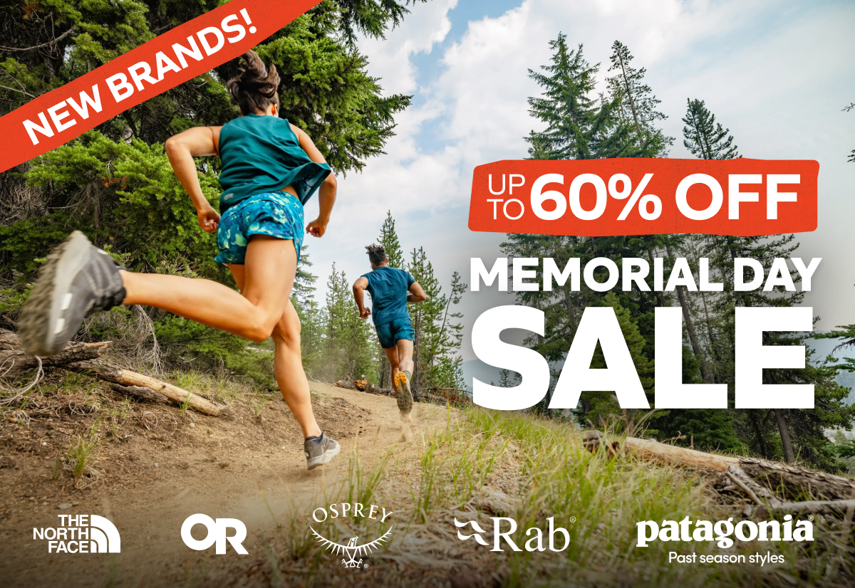 Memorial Day Sale: Up to 60% Off. TNF, Osprey, Rab, Patagonia & more. New brands added. Shop Now!