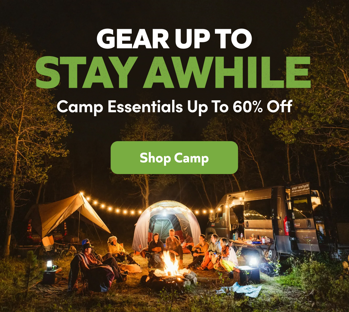 Camping Essentials Up To 60% Off!