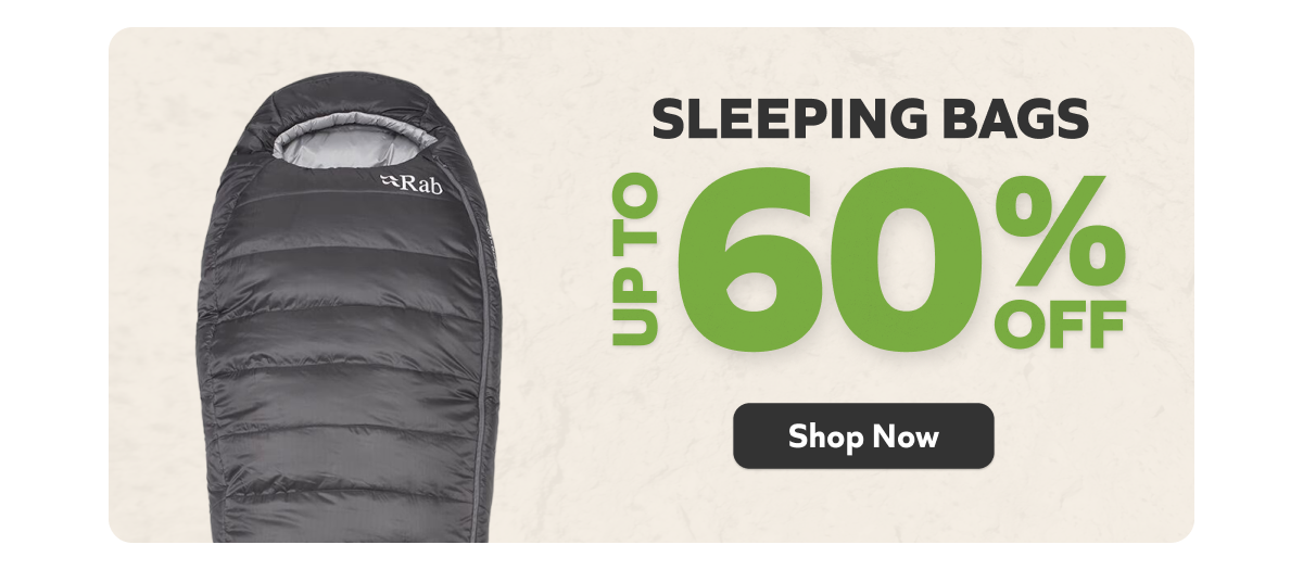 Shop Sleeping Bags Up To 60% Off ->