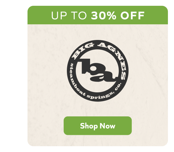 Up To 30% Off Big Agnes!