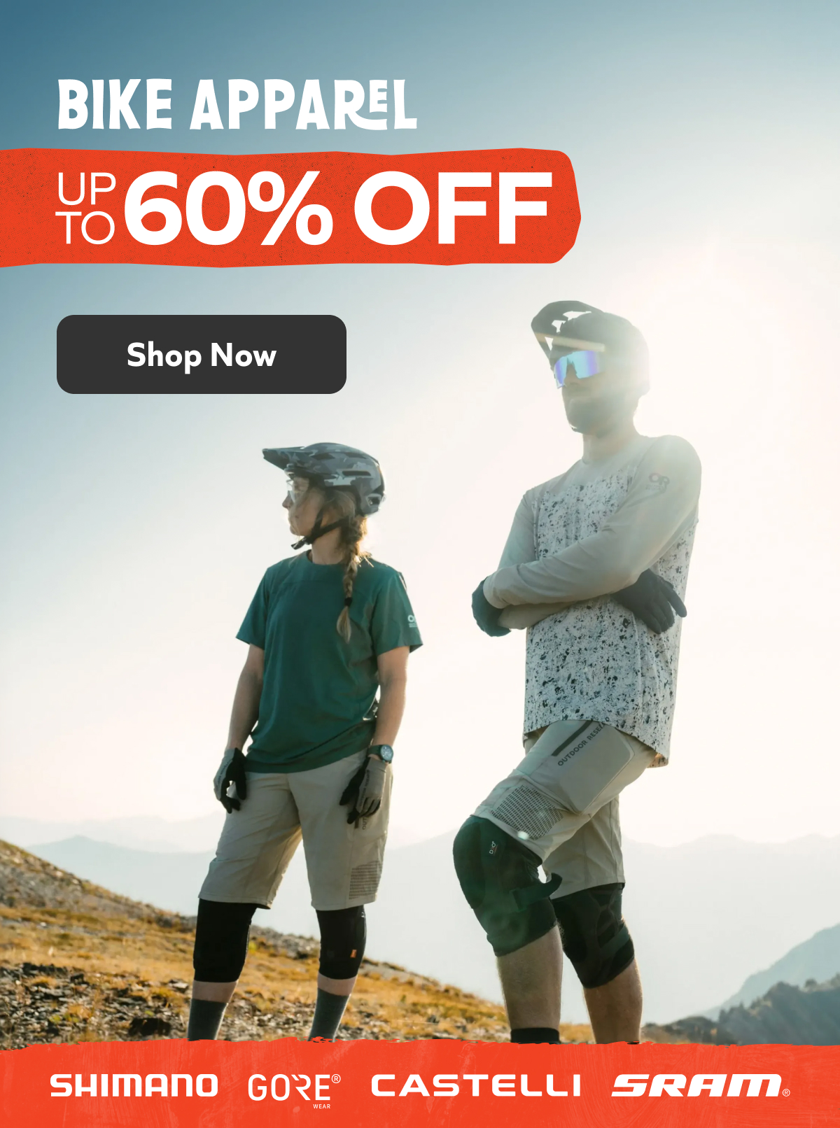 Up To 60% Off Bike Apparel!