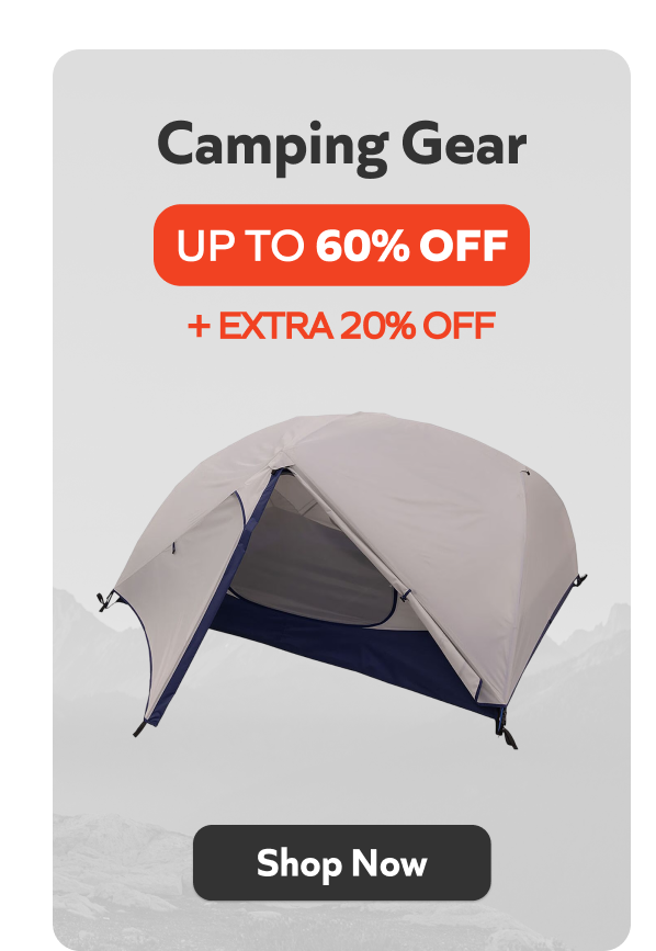 Extra 20% Off Camping Gear