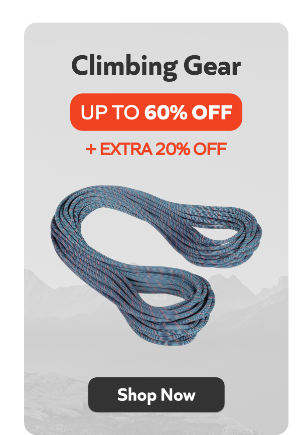 Extra 20% Off Climbing Gear