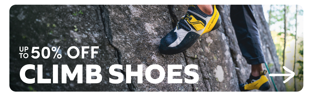 Up To 50% Off Climbing Shoes!