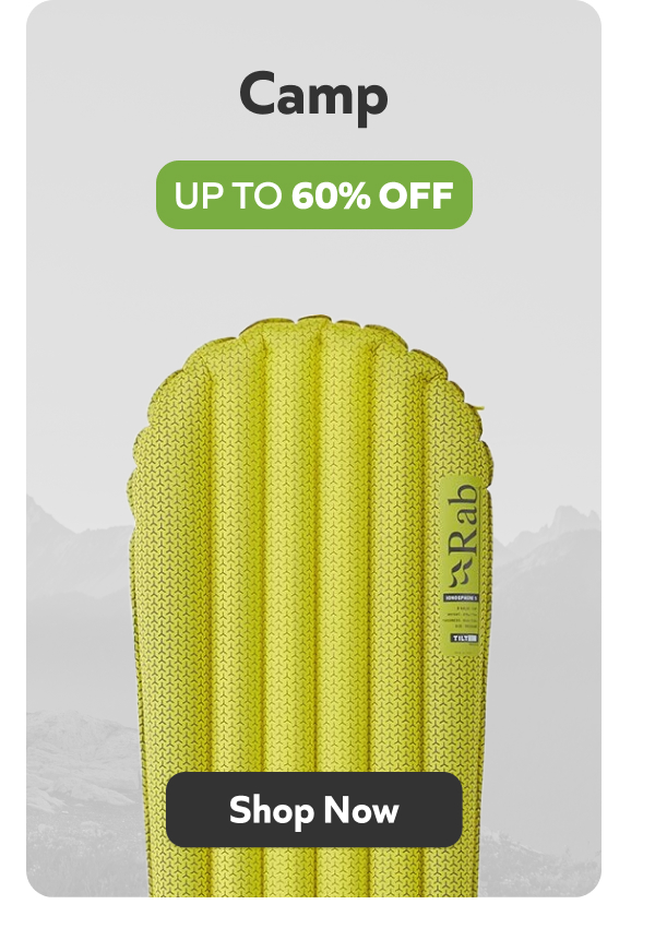 Camp Gear Up To 60% Off!