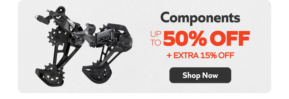 Bike Components Up To 50% Off + 15% Off!