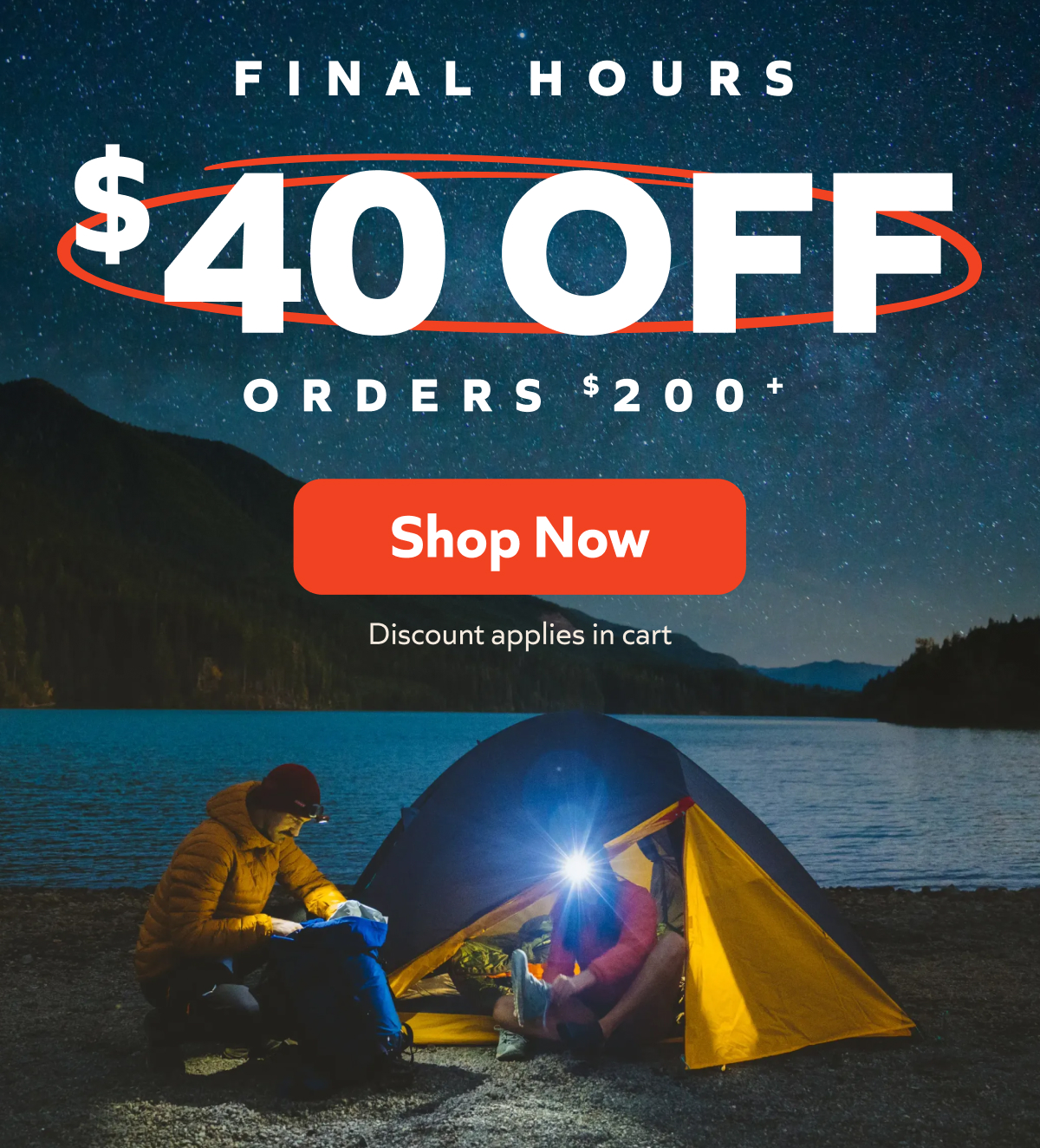 Final hours to save an extra $40 on orders $200 or more. Shop now!