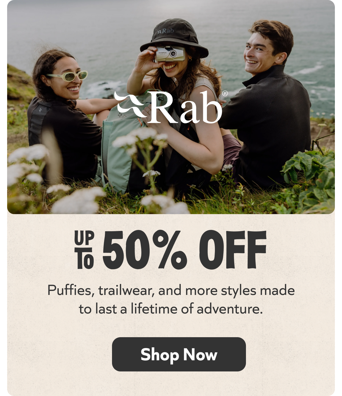 Up To 50% Rab!