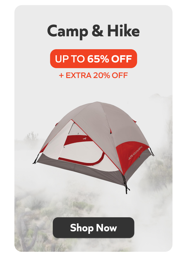 Extra 20% Off Camp & Hike