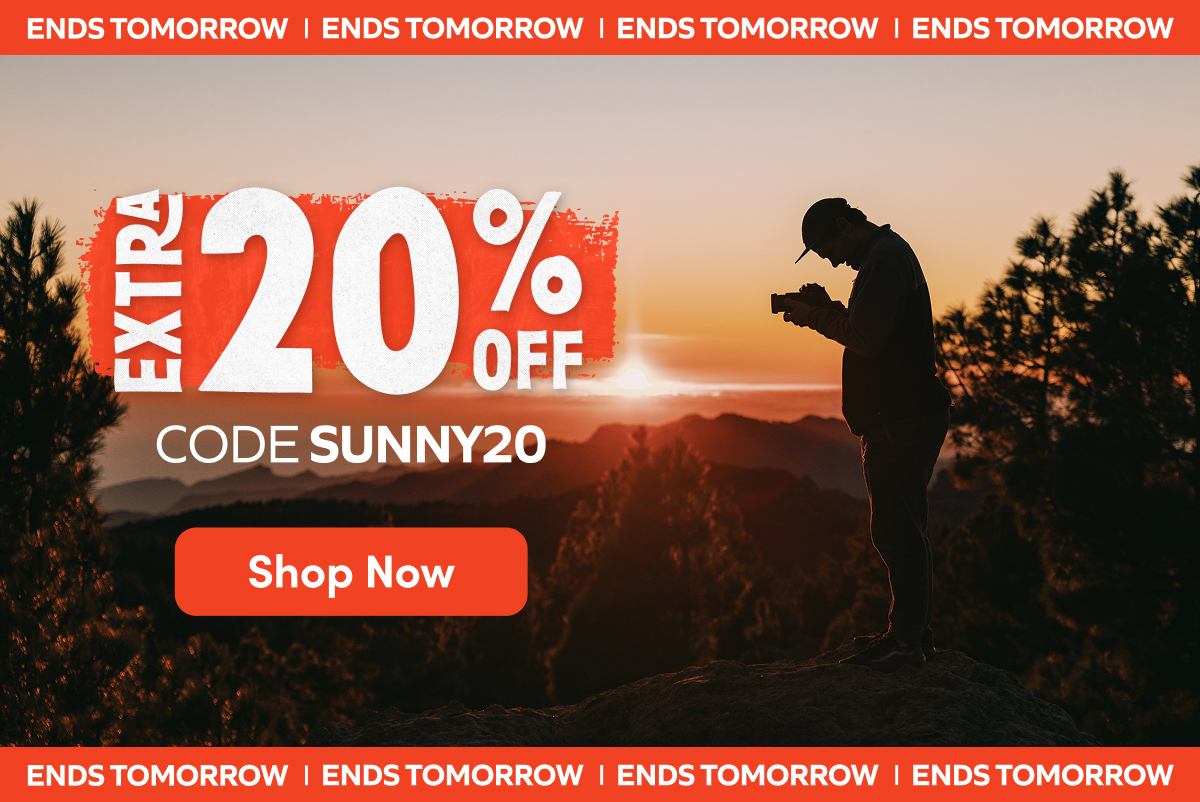 Ends Tomorrow: Extra 20% Off with Code SUNNY20. Shop Now!