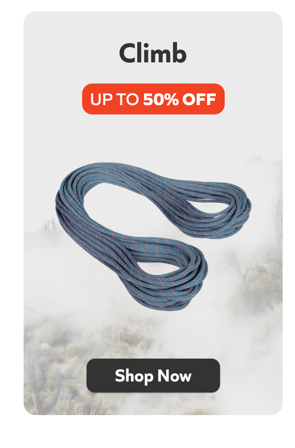 Up To 60% Off Climbing Gear