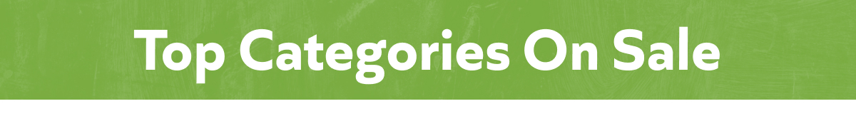 Top Categories On Sale